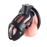 Chastity Cage for Men with 3 Rings - Resin Breathable Birdcage Design, Black, Pink, Purple